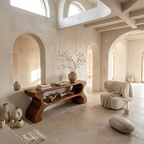 Contemporary Console Table With Architectural Curved Design For Entryway - view 2 of 8
