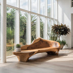 Sculptural Bench With Organic Design For Living Room - view 5 of 7