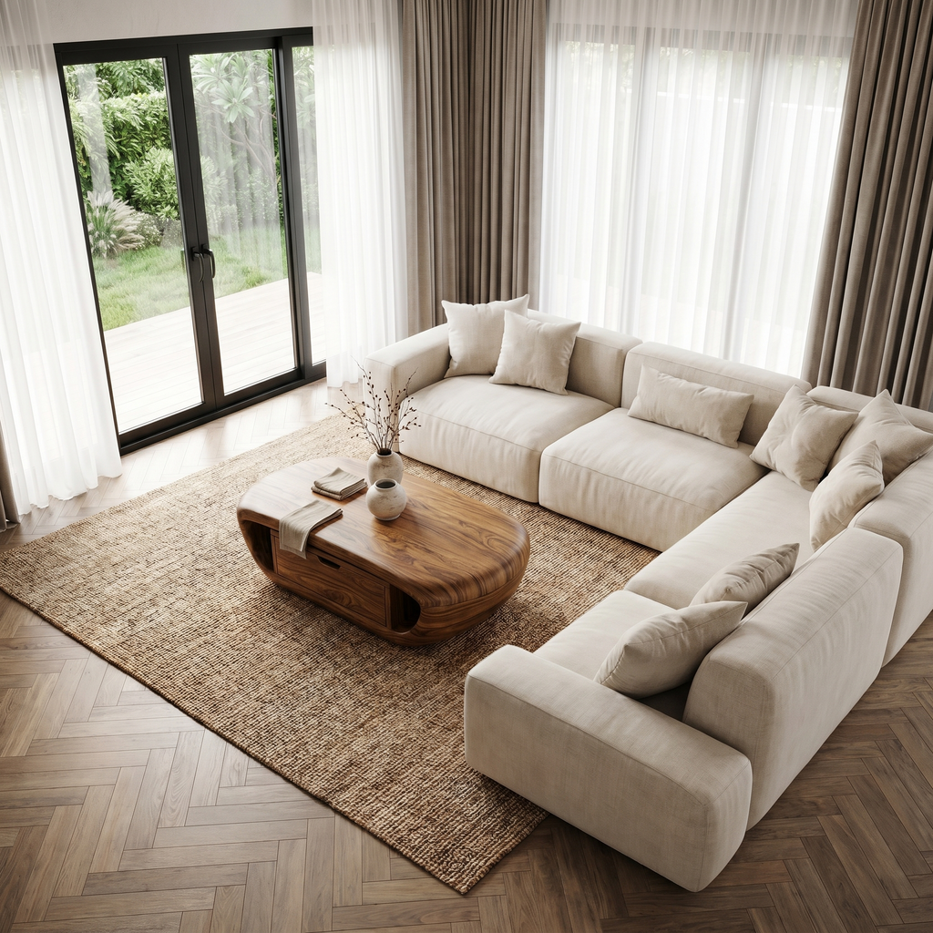 Modern Coffee Table With Built In Storage Shelf For Living Room - view 2 of 8
