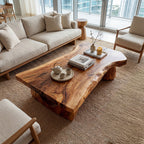Live Edge Coffee Table With Sculptural Pedestal Base - view 7 of 8