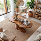 Sculptural Twist Pedestal Coffee Table for Organic Modern Living - view 6 of 8