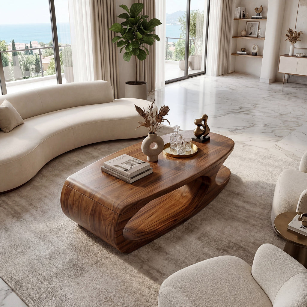 Organic Loop Coffee Table With Sculptural Open Base - view 6 of 8