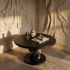Modern Luxury Statement Round Entry Table For Entryway And Lobby - view 2 of 8
