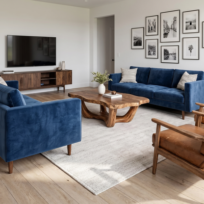Handcrafted Live Edge Coffee Table Sculptural Design For Living Room - view 3 of 7