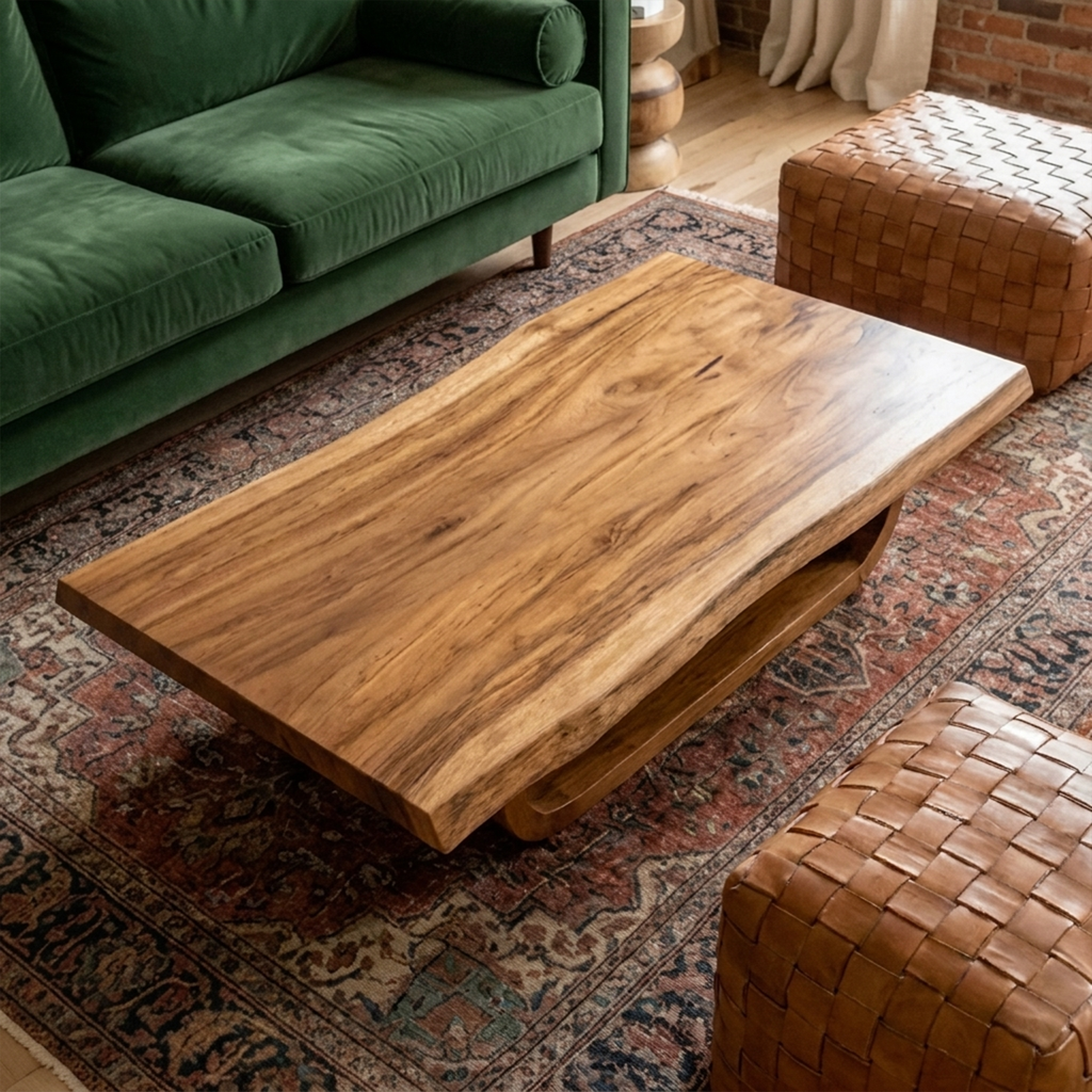 Mid Century Wave Coffee Table Living Room And Sitting Room - view 2 of 8