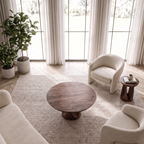 Contemporary Round Coffee Table Living Room Or Family Room - view 2 of 8