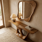 Rustic Solid Wood Console Table Living Room - view 3 of 8