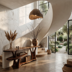 Organic Console Table With Sculptural Tree Root Base And Open Shelf Storage For Entryway And Living Room - view 7 of 8