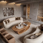 Sculptural Wave Coffee Table With Organic Modern Form - view 7 of 8