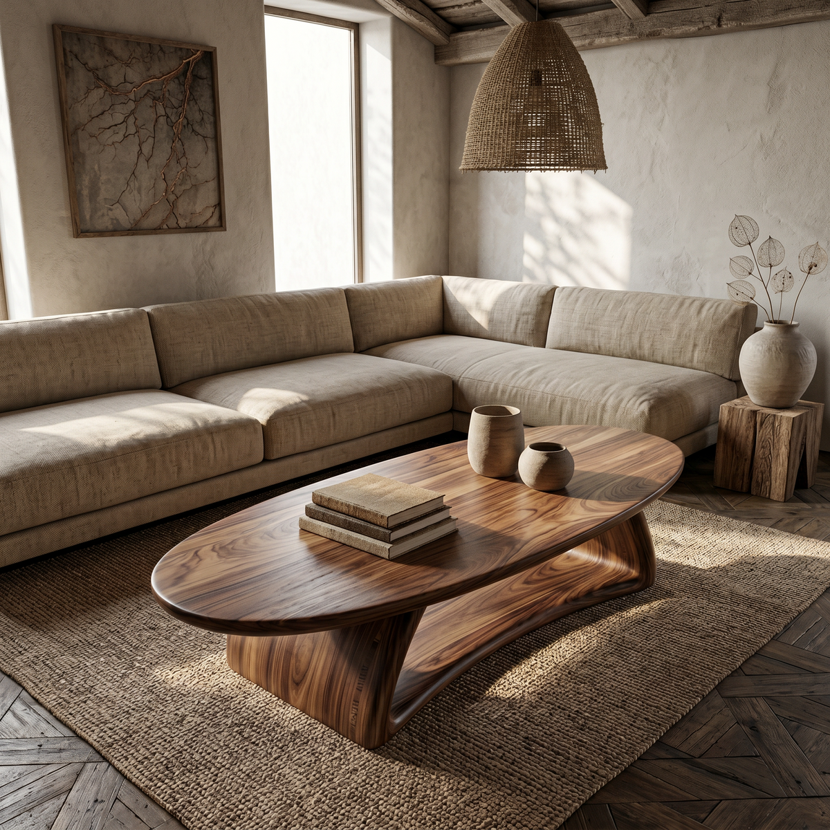 Contemporary Coffee Table With Artistic Sculptural Form For Living Room - view 2 of 8