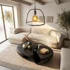 Nature Inspired Coffee Table With Artistic Open Base Design For Living Room - view 2 of 8