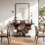Sculptural Console Table Handcrafted Gothic Style For Entryway Hallway - view 2 of 8