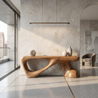 Rustic Console Table With Organic Root Form For Hallway - view 3 of 8