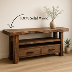 Handcrafted Solid Wood Console Table - view 3 of 5