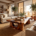 Live Edge Coffee Table With Sculptural Pedestal Base - view 8 of 8