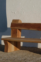 Rustic Live Edge Bench With Natural Finish For Yard Or Porch - view 3 of 7