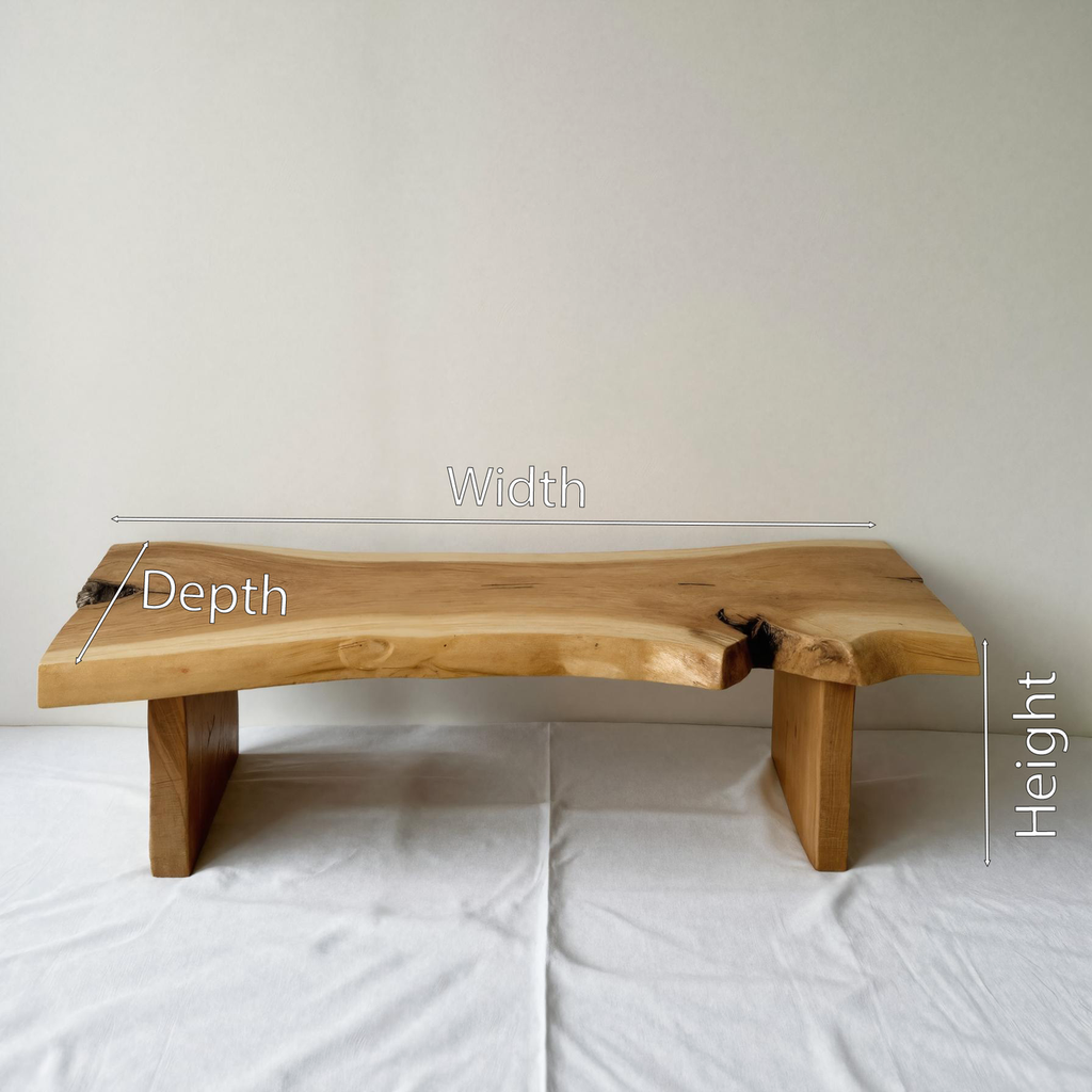 Minimalist Live Edge Bench For Entryway - view 7 of 7