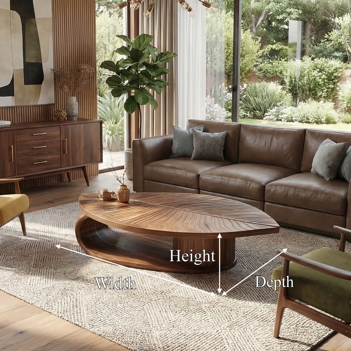 Scandinavian Solid Wood Coffee Table For Living Room - view 8 of 8