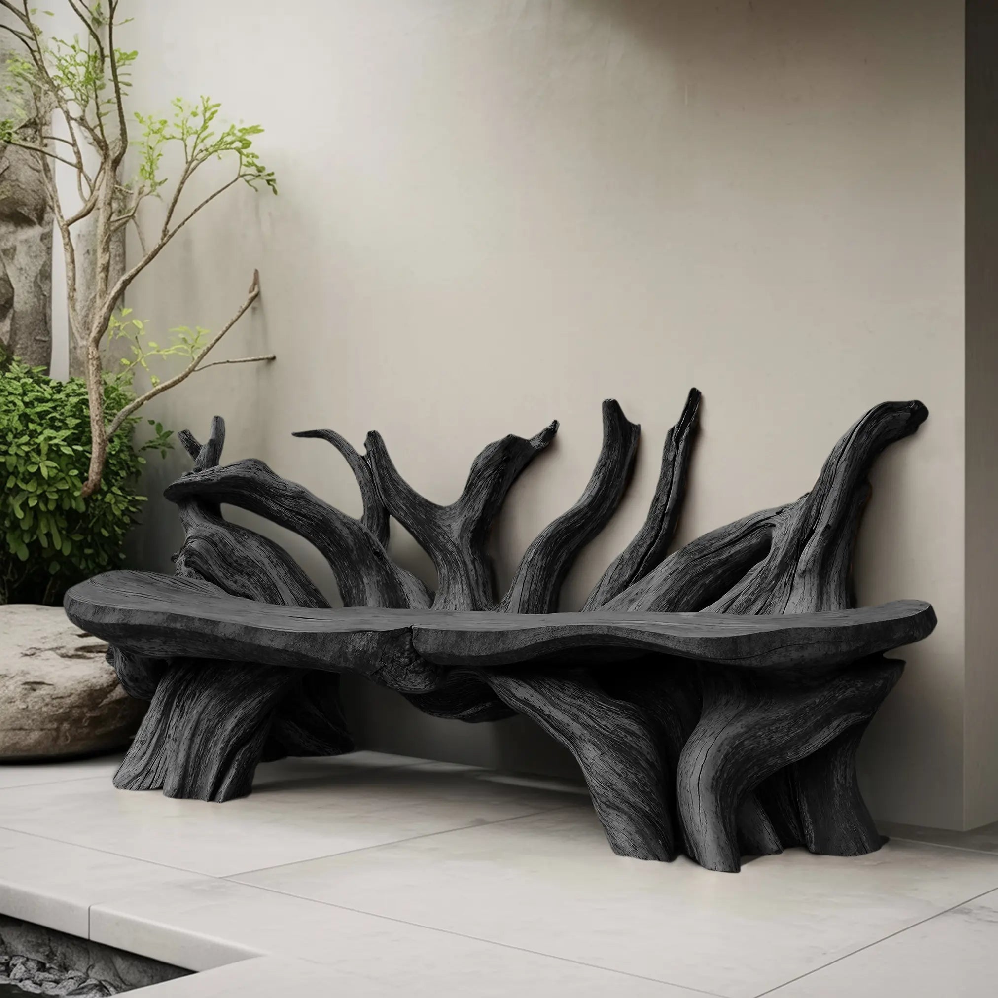 Mid Century Wooden Bench Outdoor Decor For Sleek Exteriors - view 4 of 8