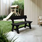 Rustic Garden Bench With Backrest For Patio Or Porch - view 4 of 8