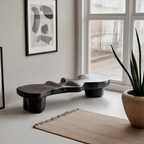 Contemporary Sculptural Wood Bench For Modern Living Room Or Gallery - view 4 of 8