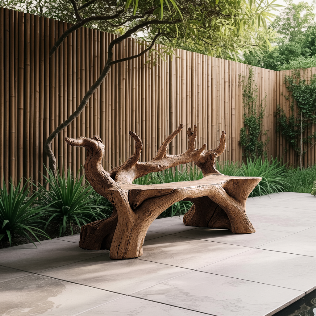 Handcrafted Wooden Bench For Custom Made Living Room Furniture - view 6 of 8