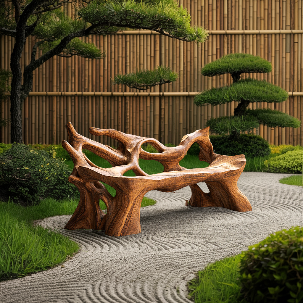 Farmhouse Wooden Bench For Weather Resistant Patio Decor - view 6 of 8