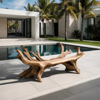 Handcrafted Live Edge Bench For Entryway Design - view 5 of 8