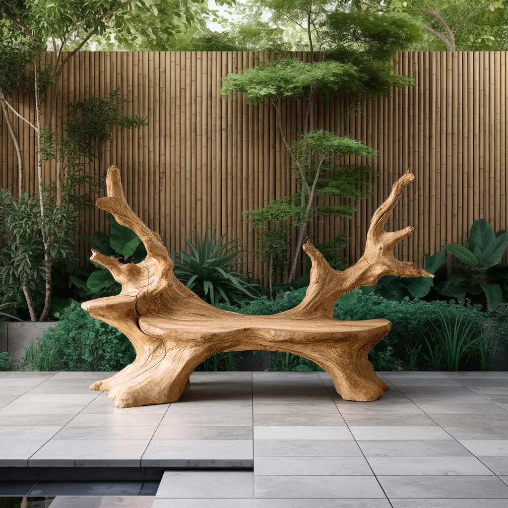 Mid Century Live Edge Bench For Elegant Living Room Accents - view 5 of 8