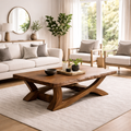 Rustic Solid Wood Coffee Table with Live Edge Design – Natural Charm for Living Rooms - view 3 of 8