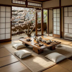 Japanese Solid Wood Low Tea Table Zen Floor Coffee Table - view 2 of 5