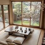 Solid Wood Japanese Low Tea Table Minimalist Floor Coffee Table - view 4 of 5