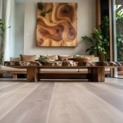 Live Edge Solid Wood Coffee Table Natural Slab Rustic Center Table - view 3 of 5