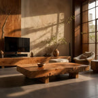 Live Edge Solid Wood Coffee Table for Modern Rustic Living Room - view 1 of 6