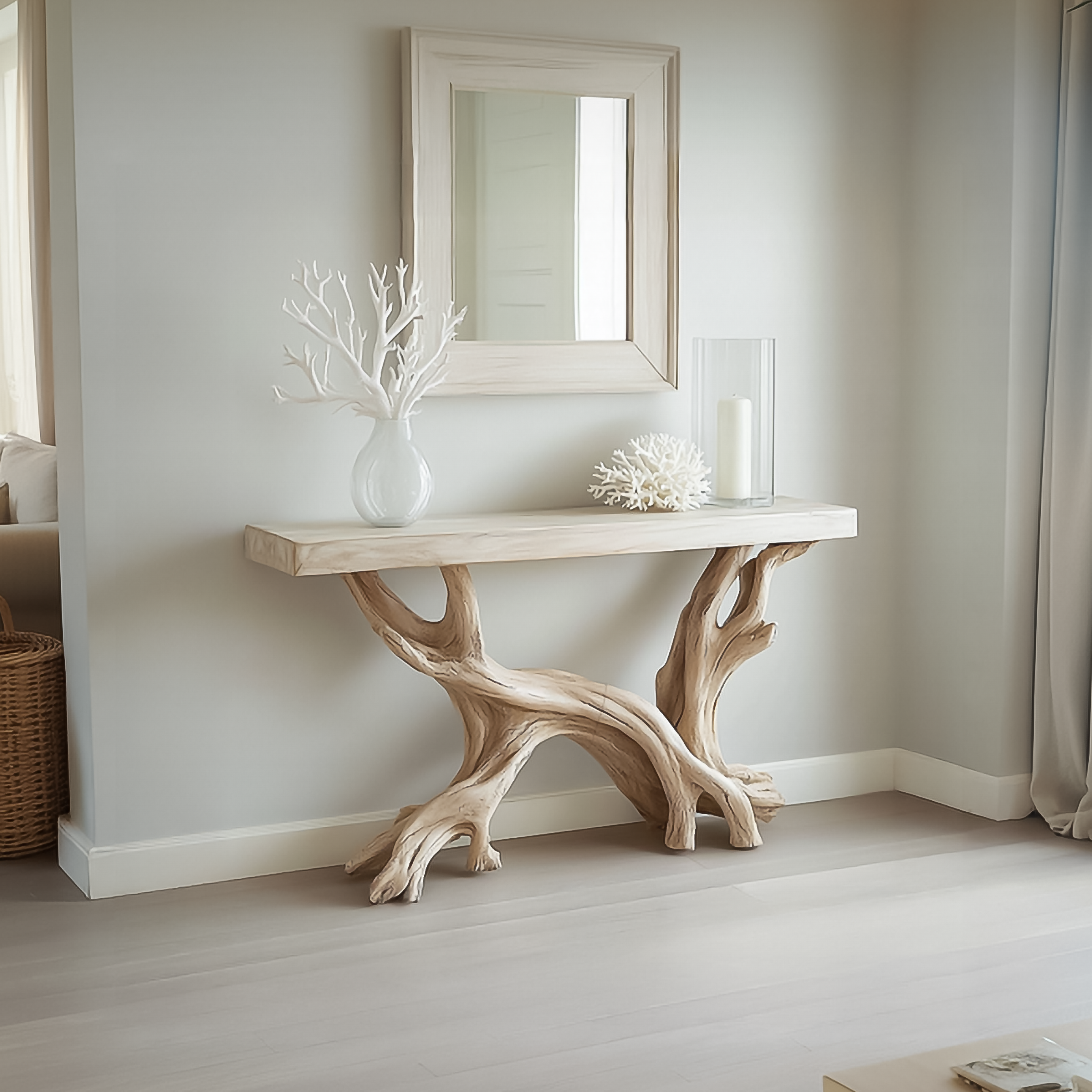 Rustic Coastal Console Table Living Room And Hallway - view 1 of 8