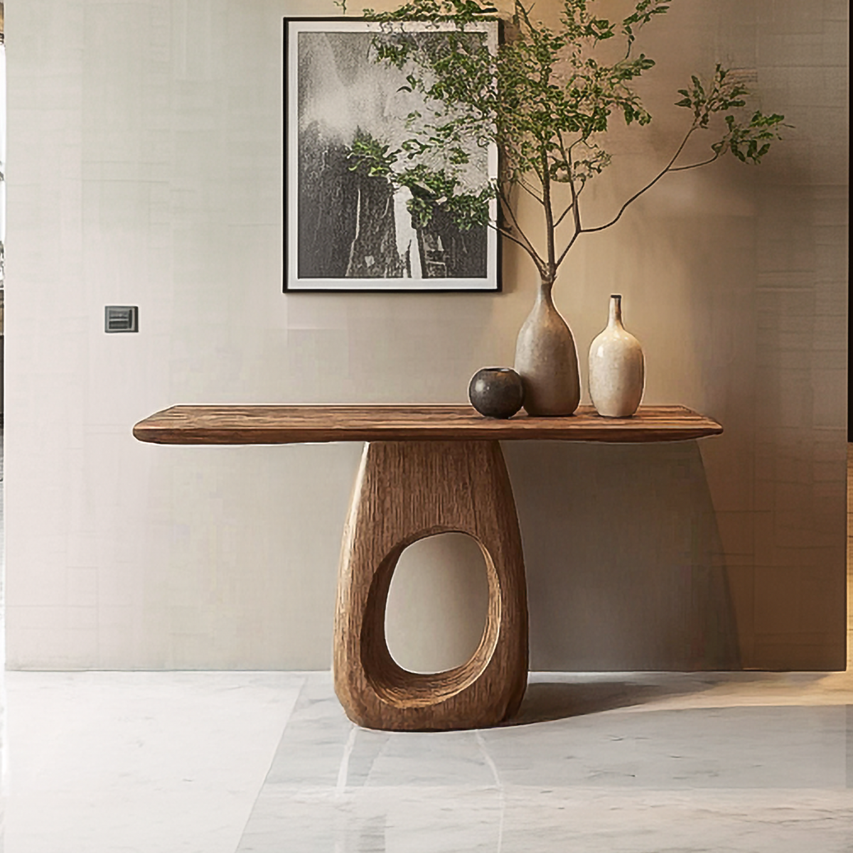 Artisan Organic Console Table Living Room And Hallway - view 3 of 8