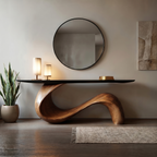 MidCentury Sculptural console Table Entryway - view 1 of 6