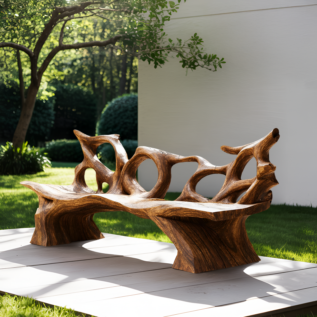 Mid Century Branch Bench Entryway Furniture For Compact Foyers - view 3 of 8