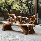 Mid Century Branch Bench Entryway Furniture For Compact Foyers - view 8 of 8