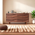 Modern Carved Wave Front Sideboard For Entryway Living Room - view 1 of 8