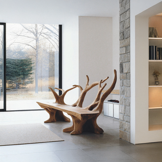 Handcrafted Branch Bench For Living Room Statement Pieces - view 1 of 8