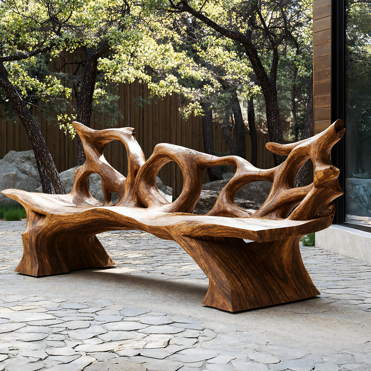 Mid Century Branch Bench Entryway Furniture For Compact Foyers - view 1 of 8