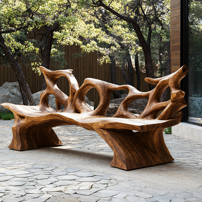 Mid Century Branch Bench Entryway Furniture For Compact Foyers - view 1 of 8