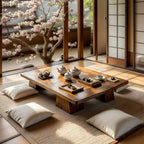 Japanese Solid Wood Low Tea Table Zen Floor Coffee Table - view 1 of 5