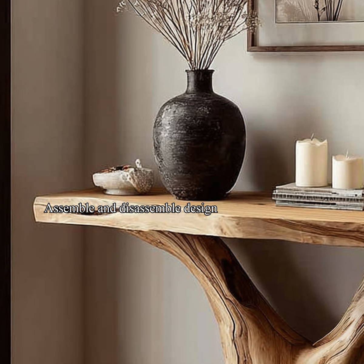 Rustic Console Table Accent Living Room - view 3 of 5