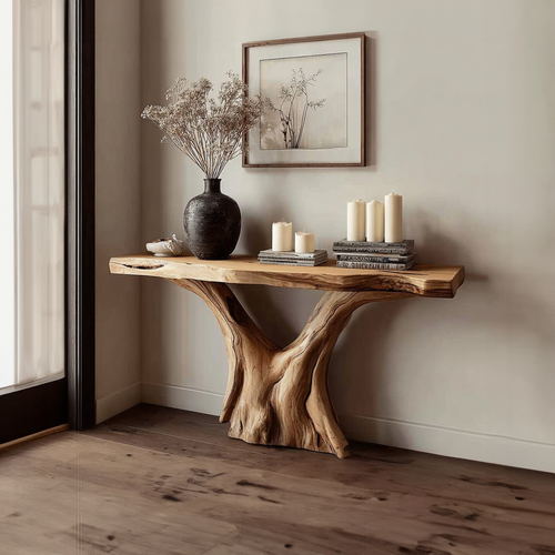 Rustic Console Table Accent Living Room - view 1 of 5
