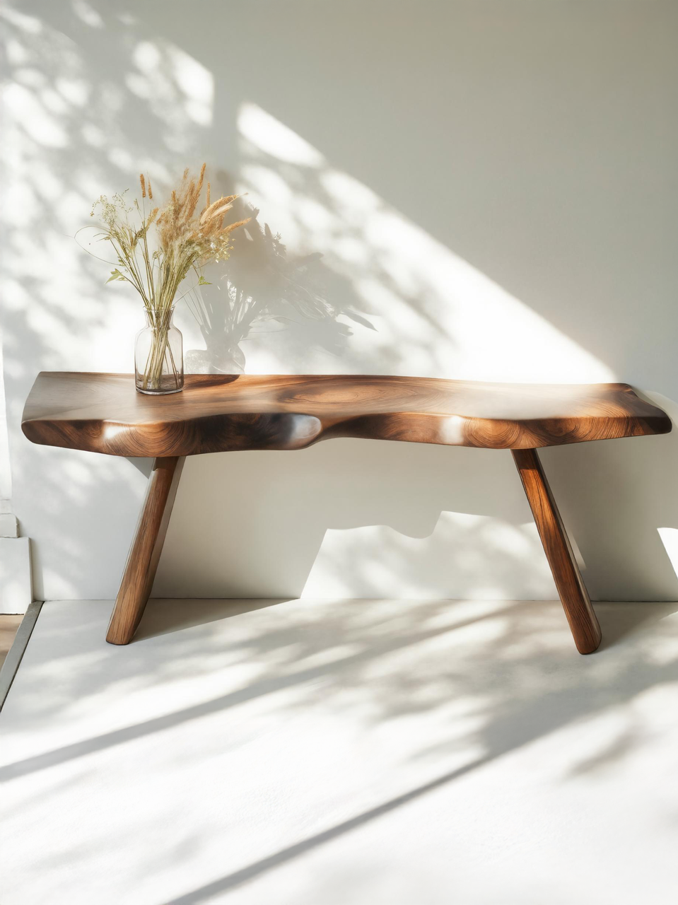 Organic Live Edge Bench For Entryway Or Hallway - view 2 of 8
