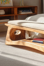 Modern Wooden Bench For Natural Bedroom Decor - view 3 of 7