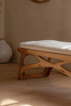 Minimalist Wooden Bench For Bedroom Interior Accent - view 3 of 7