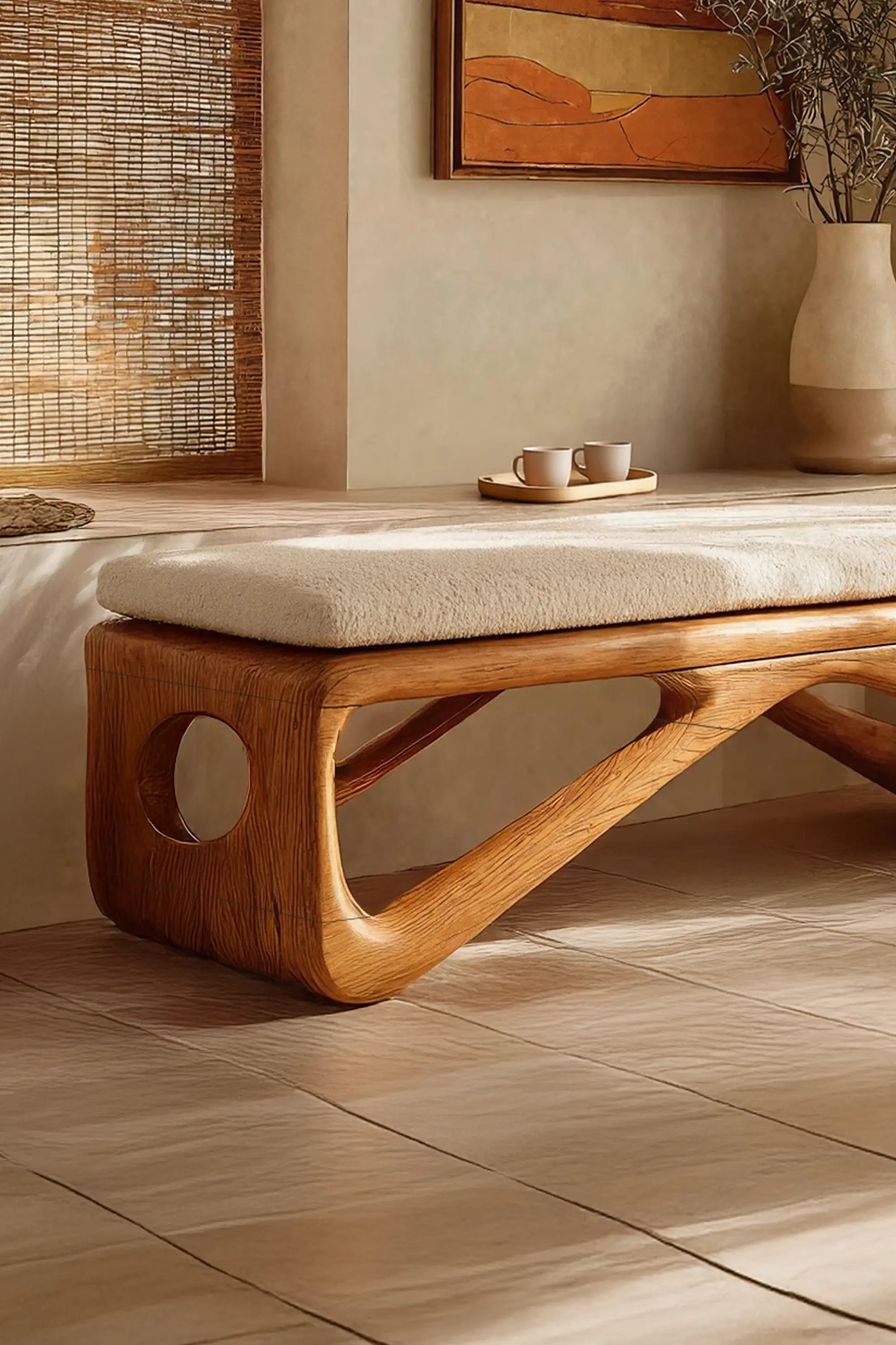 Farmhouse Wooden Bench For Cozy Bedroom Corners - view 2 of 7